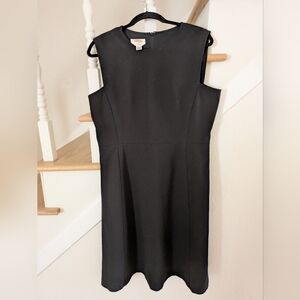 Talbots- Classic Black Sleeveless Shift Dress - Size 14